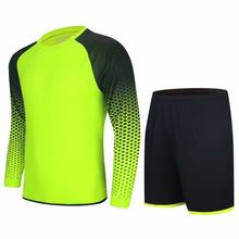 2020 Men Football Goalkeeper Jerseys Set Adult Goalkeeper Training Uniforms Kits Blank Shorts Football Goalkeeper Jersey Set DIY 2024 - buy cheap