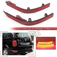 LED Rear Bumper Reflector Light For VW T5 Tranporter Multivan 2015-2018 For Caravelle 2016-Up Brake Stop Lights Rear Fog Lamp 2024 - buy cheap