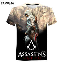 Season creative 3D printing short-sleeved  Assassin's Creed men and women summer creative cotton breathable children's T-shirt 2024 - buy cheap