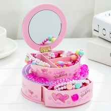 Children's Vanity Mirror Jewelry Box Music Box Creative Birthday Cake Decoration Ornaments Music Box Gift for Children 2024 - buy cheap