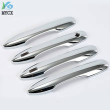Fit For Toyota Camry 2018 2019 Car Decoration ABS Chrome Matte Door Handle Cover With Smart Key Hole Catch Cap Trim Molding 4pcs 2024 - buy cheap