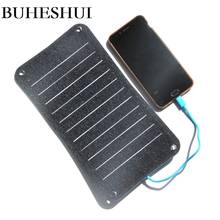 Buheshui carregador de painel solar semi-flexível sunpower etfe 10w 5v carregador solar para telefone celular power bank frete grátis 2024 - compre barato