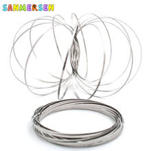 Magic Toy Fluid Bracelet Stainless Steel Funny 3D Magic Bracelet Close-up Props Iron Ring Novelty Decompression Toys 2024 - buy cheap