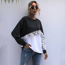 Autumn Winter Patchwork Sweatshirt Women Casual Full Sleeve Pullover Sweatshirt Top For Women New Streetwear 2024 - buy cheap