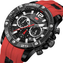 MINI FOCUS-Reloj de pulsera deportivo para Hombre, cronógrafo de cuarzo, resistente al agua, con correa de silicona, marca de lujo 2024 - compra barato