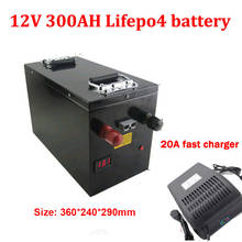 12.8V 12V 300AH Lifepo4 batterie waterproof With LCD for Golf Carts  power supply EV Solar Storage Battery Solar 20A charger 2024 - buy cheap