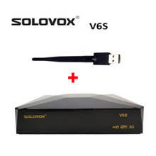 SOLOVOX-receptor de TV satelital V6S, decodificador DVB S2 compatible con M31U, Xtr, am, Brasil, IKS, WiFi, 3G, PowerVU, 5 uds. 2024 - compra barato