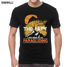 Paragliding Skydive T Shirt Novelty Design Cotton T-Shirt Men Short Sleeves Summer Tshirt Paraglider Sport Gift Hobby Tee Shirt 2024 - buy cheap