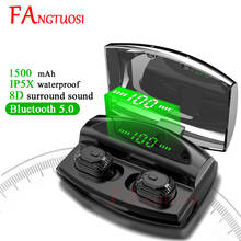 FANGTUOSI Mini Wireless Earbuds Earphone Stereo Bluetooth 5.0 Sports Headset IPX5 Waterproof Game Earphones with Charger Box 2024 - buy cheap