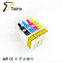 Многоразовый чернильный картридж Tatrix E-502 XL T502XL для Epson Expression Home XP-5100 XP-5105 рабочей силы WF-2860DWF WF-2865DWF 2024 - купить недорого