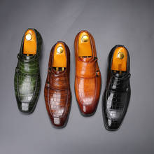 2020 г., Мужские модельные туфли модные кожаные свадебные туфли ручной работы мужские кожаные оксфорды на плоской подошве, официальная обувь 2024 - купить недорого