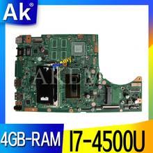 New Akemy TP500LN TP500LA GM Laptop motherboard for ASUS TP500LA TP500LD TP500L original mainboard 4GB-RAM I7-4500U LVDS/EDP 2024 - buy cheap