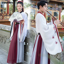 Ancient Traditional Embroidery Hanfu Dress Tang Dynasty CP Couple Traditional Hanfu Dress Folk Oriental  Long Robes Dance Stage 2024 - buy cheap