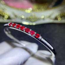Ruby Bangle 925 Sterling Silver Fine Jewelry Natural And Real Ruby Bangle 2024 - buy cheap