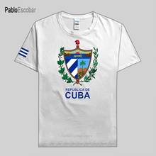 Camiseta cubana de Cuba a la moda, camiseta del equipo nacional 100% de algodón, ropa de gimnasio, camisetas deportivas de campo, CUB de CU 2024 - compra barato