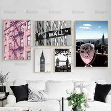 Canvas Painting London Big Ben New York Wall Art Poster and Prints Nordic Wall Pictures for Living Room Scandinavian Home Decor 2024 - buy cheap