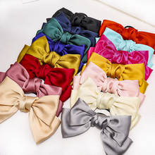 Chiffon Bowknot Holder Soft Hair Bow Elactic Hair Band  For Women Girls Satin Trendy Lady Hair Accessories 2024 - buy cheap