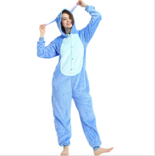 Kigurumi Men women Animal Stitch Onesie Unisex Cosplay Costume Pajamas All Party Jumpsuit Cartoon Pyjama Party Nightwear hoodies 2024 - buy cheap