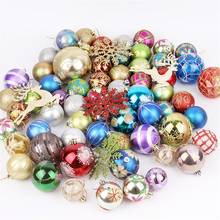 60-70pcs/box New Year Christmas Ball Ornaments Shiny Matte Ball Christmas Tree Pendant For Holiday Wedding Party Decoration 2024 - buy cheap