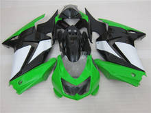 Kit de carenado verde para motocicleta Kawasaki, kit de carenado compatible con Kawasaki 250r, 2008, 2009, 2010, 2011, 2012, 2013, 2014, 100%, zx250r, 08, 09, 10, 11, 12, 13, 14 2024 - compra barato