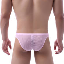 New Sexy Men Underwear Briefs Underpants Breathable Men's Briefs Cuecas See Through Bikini Men Lingerie Mesh Gay Underwear 2024 - buy cheap