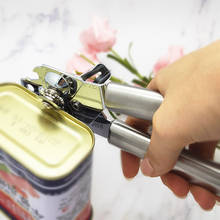 Консервный нож 3 в 1, Ручной Кухонный консервный нож из нержавеющей стали, прочный безопасный пищевой инструмент с гладкой кромкой, жестяная банка для пива, бутылка 2024 - купить недорого