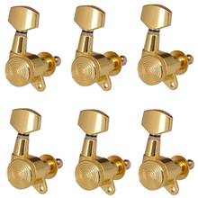 6R Gold Locked String Tuning Pegs Key Tuners Machine Heads for Acoustic Electric Guitar Lock Schaller Style 2024 - buy cheap