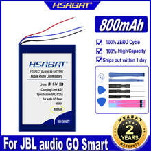 Hsabat audio go smart 800mah bateria para jbl audio go, baterias inteligentes 2024 - compre barato