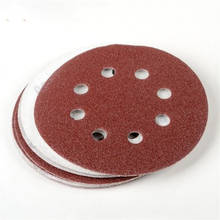 5pcs 8 Hole Sandpaper Round Shape Sanding Discs 60 80 100 120 150 Grit   Sander Disc Abrasive Polishing Tools For Polish 2024 - buy cheap