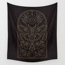 Moon Moth Wall Tapestry Wall Hanging Art Coverlet Bedding Blanket Sheet Throw Home Decor Yoga Mat 2024 - buy cheap