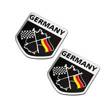 2 шт. Немецкий флаг Германии F1 эмблема крыло багажник наклейка для BMW AUDI BENZ Volkswagen SKODA OPEL 2024 - купить недорого
