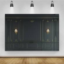 Laeacco Black Chic Wall Candlestick Interior Decor Photography Backdrops Photo Backgrounds Baby Portrait Photocall Photo Studio 2024 - buy cheap