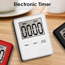 Tela lcd digital super fina, temporizador cronômetro para dormir, relógio de cozinha, temporizador com cronômetro magnético 2024 - compre barato