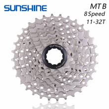 Radiador de bicicleta mountain bike, engrenagem, 8 velocidades, 11-32t, roda dentada, compatível com peças shimano, m310, k7, x4 2024 - compre barato