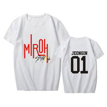 KPOP Stray Kids T Shirt StrayKids MINHO JISUNG WOOJIN CHANGBIN FELIX Korean Hip Hop Short Sleeve Cotton T-Shirt Women Streetwear 2024 - buy cheap