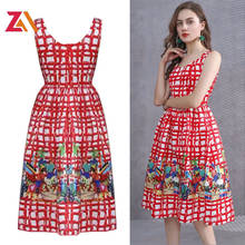 ZALady-vestido de verano con tirantes finos, elegante, sin mangas, hasta la rodilla 2024 - compra barato