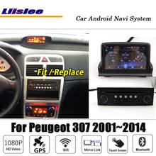 Sistema de navegação multimídia para autos, rádio, som estéreo, navegação gps, wi-fi, para peugeot 307 2004-2010 2024 - compre barato