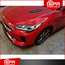 For Kia Stinger Fiberglass Eyebrow (Stick On) Stinger FRP Fiber Glass Eyelid Drift Bumper Headlight Cover Tuning Body Kit 2024 - buy cheap