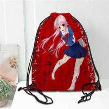 Mirai Nikki Drawstring Bag Portable Lightweight Backpack Bag Travel Sport Outdoor Hiking Storage Bag Silk Fabric Bag 20201102 2024 - buy cheap