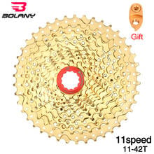 BOLANY-Cassette11S para bicicleta de montaña MTB, 11-42T, ultraligero, dorado, piezas para bicicleta de montaña XX1 XT M8000 SLX M7000 2024 - compra barato