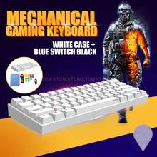 Mini Portable Mechanical Keyboard 60% Wireless Bluetooth-compatible Mx RGB 61 Key Gaming Keyboard Gateron Cherry Kailh Box 2024 - buy cheap