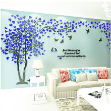 3d Tree Wall Stickers Acrylic Wall Sticker Home Decor Diy Decoration Maison Large Wall Decorations Living Room Mural Wallpapers 2024 - buy cheap