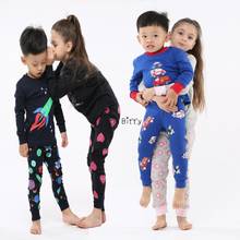 Хлопковая пижама с длинным рукавом для мальчиков, детская Рождественская Пижама, хлопковая одежда для сна, детская одежда для сна, пижама, Детская Пижама 2024 - купить недорого
