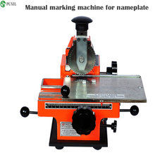 Embossing machine ZX-360 Metal sheet manual steel aluminum alloy name plate stamping machine label engrave tool 2024 - buy cheap