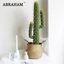 60cm Tropical Cactus Large Artificial Tree Fake Succulent Plants Foam Desert Thorn Flower Indoor Plant For Home Party Decoration 2024 - купить недорого