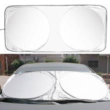 Car Styling Folding Jumbo Front Rear Car Window Sun Shade Auto Visor Windshield Block Cover Car Windshield Sunshade 150*70CM 2024 - buy cheap