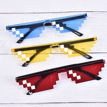 Gafas de sol pixeladas de 8 bits para mujer, anteojos de sol femeninos de marca Thug Life, para fiesta, Vintage, 2020 2024 - compra barato