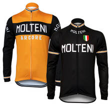 MOLTENI Long sleeves Cycling Jersey winter fleece and no fleece  ropa Ciclismo cycling clothing bicycle wear mtb jersey 2024 - buy cheap