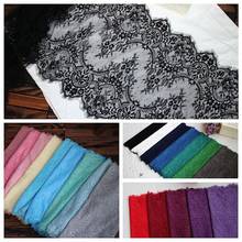 3Meter Classical Design Nylon Dress Eyelash Lace Soft Bilateral Chantilly Lace Fabric 2024 - buy cheap
