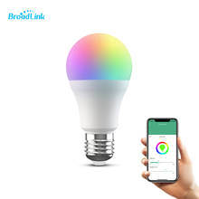 BroadLink-bombilla LED LB26 R1 E26, atenuador inteligente con WiFi, RGB, 110V, funciona con Alexa y Google Home, IFTTT 2024 - compra barato